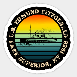 edmund fitzgerald Sticker